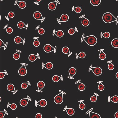 Hat Gücü simgesi siyah arkaplanda izole edilmiş. Başlat işareti. Vektör