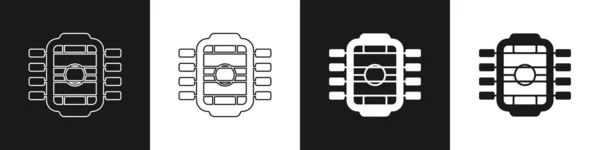 Set Juego Futbolín Hobby Icono Ocio Aislado Sobre Fondo Blanco — Vector de stock