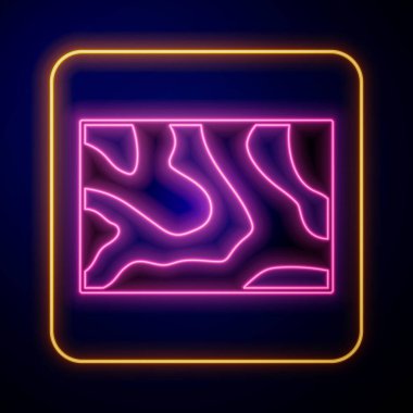 Parlayan neon renkli tahta kiriş simgesi siyah arkaplanda izole edildi. Kereste kalası. Vektör