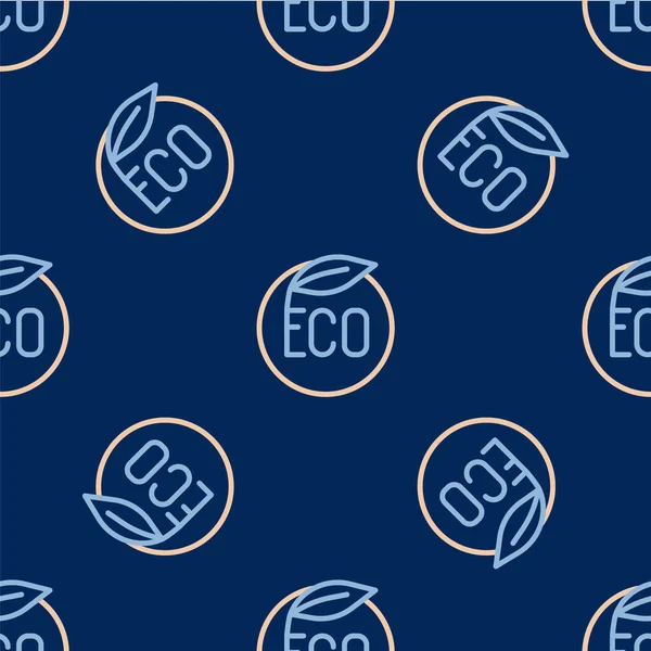 Line Banner Etiqueta Etiqueta Logotipo Para Eco Verde Alimentos Saludables — Archivo Imágenes Vectoriales