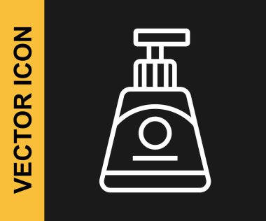 Beyaz çizgi krem ya da siyah arkaplanda izole edilmiş losyon kozmetik tüp ikonu. Kadınlar için vücut bakım ürünleri. Vektör