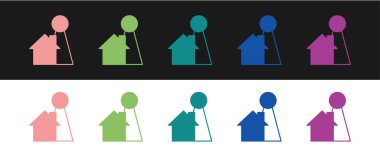 Oyun simgesi için Chip 'i siyah ve beyaz arkaplanda izole et. Vektör