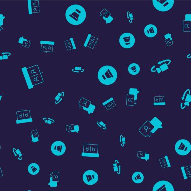 Görüntülü sohbet konferansı, 360 derecelik görüş, hoparlör sesi ve konuşma baloncuğu ayarlayın. Vektör