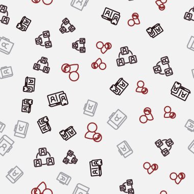 Görüntülü sohbet konferansı, toplantı, telefon rehberi ve kusursuz şablon ayarlayın. Vektör