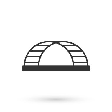 Gri Maymun bar simgesi beyaz arkaplanda izole edildi. Vektör