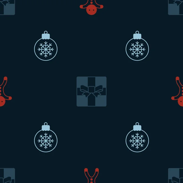 홀리데이 진저브레드 크리스마스 솔기없는 패턴으로 놓는다 Vector — 스톡 벡터