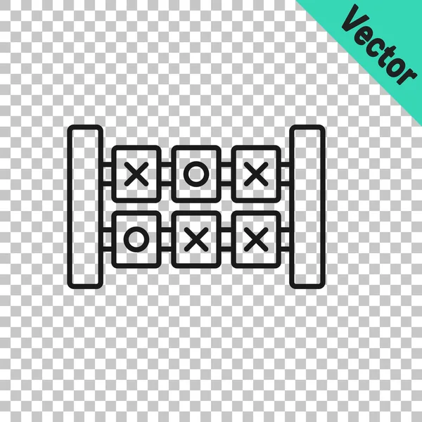 Ligne noire Education jeu de logique pour les enfants d'âge préscolaire icône isolée sur fond transparent. Fiche d'activités pour enfants. Comptez le nombre de cubes. Vecteur — Image vectorielle