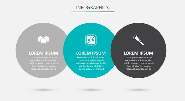 Set Stop bee, Colmena para abejas y cuchillo apícola. Plantilla de infografía empresarial. Vector — Vector de stock