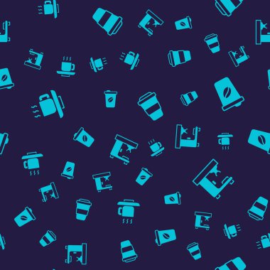 Kahve fincanını hazır et ve makineyi kusursuz bir şekilde çalıştır. Vektör