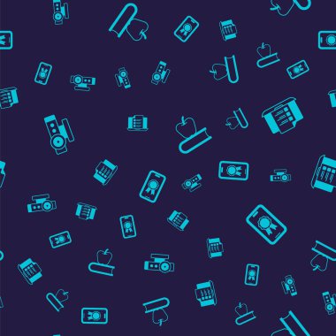 Web kamerası, çevrimiçi sınav, test, inceleme, kusursuz şablon üzerine elma ve eğitim diploması olan bir kitap ayarla. Vektör