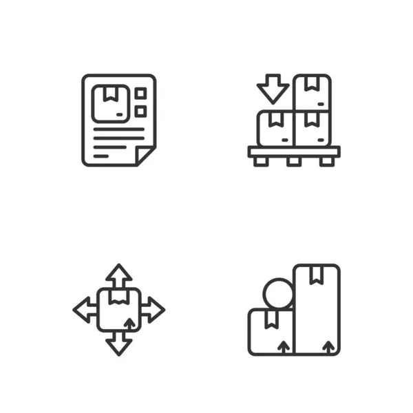 Картонная Коробка Картонными Коробками Значок Картонных Коробок Картонных Коробок Вектор — стоковый вектор