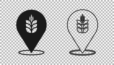 Pilav, buğday, mısır, yulaf, çavdar ve şeffaf arka planda izole edilmiş arpa ikonu. Buğday ekmeği sembolleri. Vektör