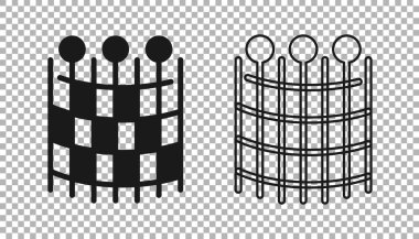 Siyah Balıkçılık şablon simgesi şeffaf arkaplanda izole edildi. Balık oltası. Vektör