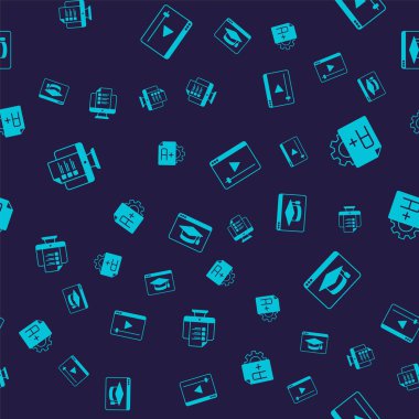 Çevrimiçi sınav, test, anket, A + notlu sınav kağıdı, video ve eğitimi pürüzsüz bir şablona göre ayarla. Vektör