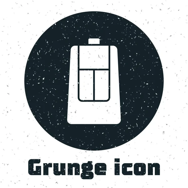 Grunge Clé Voiture Avec Icône Distante Isolée Sur Fond Blanc — Image vectorielle