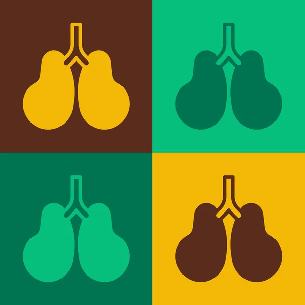 Pop Art Lunge Symbol Isoliert Auf Farbigem Hintergrund Vektor — Stockvektor