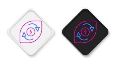 Çizgi Su Enerji ikonu beyaz arkaplanda izole edildi. Su damlacıklarıyla ekoloji kavramı. Alternatif enerji kavramı. Renkli taslak konsepti. Vektör