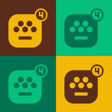 Pop Art Taxi mobil uygulama simgesi renk arkaplanında izole edildi. Mobil uygulama taksisi. Vektör