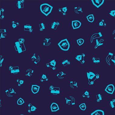 Çantanın içinde kalkan, elinde uçak, mezuniyet şapkası ve yanan araba var. Vektör