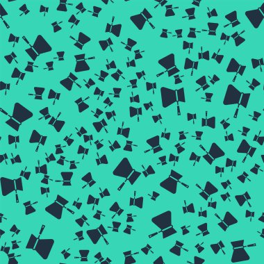 Siyah Kahve Türk ikonu yeşil arka planda pürüzsüz bir desen izole etti. - Kahve. Vektör