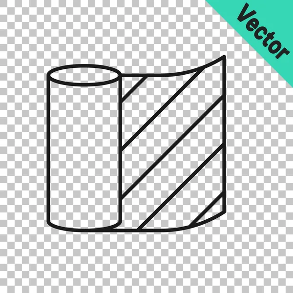 Schwarze Linie Wallpaper Symbol isoliert auf transparentem Hintergrund. Vektor — Stockvektor