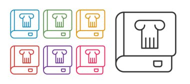 Satır Tarih kitaplığı simgesini beyaz arkaplanda izole et. Simgeleri renklendirin. Vektör