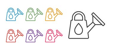 Satır Sulama simgesi beyaz arkaplanda izole edildi. Sulama sembolü. Simgeleri renklendirin. Vektör