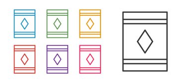 Sihirli halı simgesi beyaz arkaplanda izole edildi. Simgeleri renklendirin. Vektör