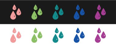 Siyah ve beyaz arkaplanda bal damlalarını izole et. Bal hücrelerinin sembolü. Tatlı doğal yemek. Vektör