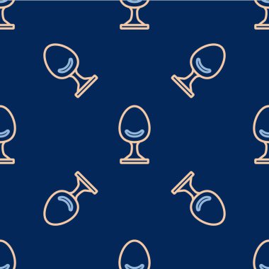 Hat Kol Koltuğu simgesi mavi arka planda izole edilmiş. Vektör