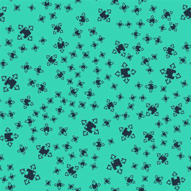 Siyah karton karton kutu simgesi yeşil arka planda izole edilmiş pürüzsüz desen. Kutu, paket, paket işareti. Teslimat ve ambalaj. Vektör