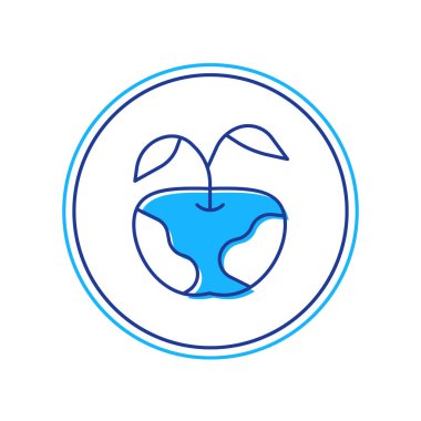 Doldurulmuş ana hatlı Apple simgesi beyaz arkaplanda izole edildi. Fazla kilolu. Sağlıklı diyet menüsü. Fitness diyeti elması. Vektör