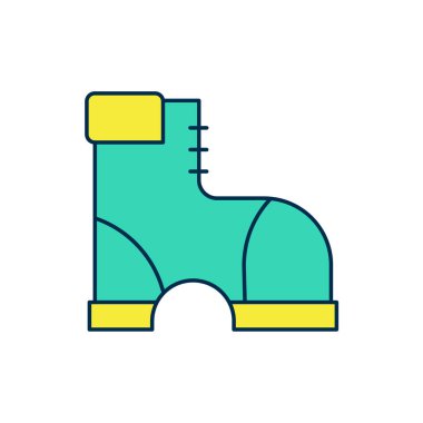 Beyaz arka planda izole edilmiş Hunter bot simgesi. Vektör