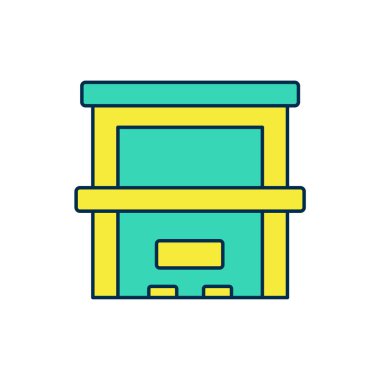 Beyaz arkaplanda izole edilmiş ana hatlı piyano simgesi. Müzik aleti. Vektör