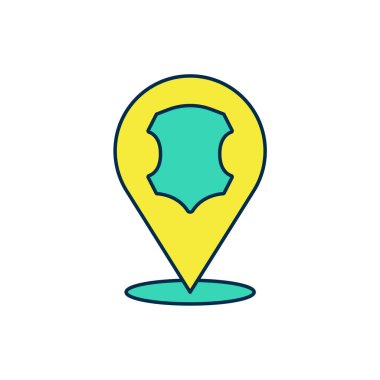 Beyaz arkaplanda izole edilmiş ana hatlı deri simgesi. Vektör