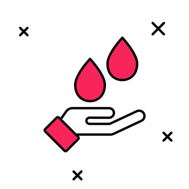 Beyaz arka planda izole edilmiş sabun ikonu ile el yıkama. Virüs ve bakterileri önlemek için ellerini sabunla yıkıyorsun. Vektör