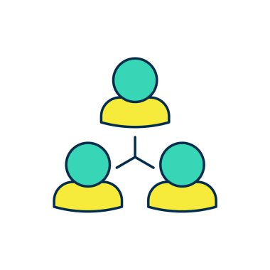 Doldurulmuş Çevrimiçi Sınıf simgesi beyaz arkaplanda izole edildi. Çevrimiçi eğitim kavramı. Vektör