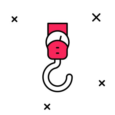 Doldurulmuş bahar ölçekli simge beyaz arkaplanda izole edildi. Tartı için denge. Ağırlığın belirlenmesi. Vektör