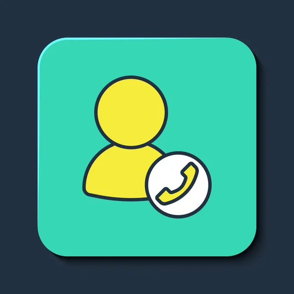Filled outline Video chat conference icon isolated on blue background. Online meeting work form home. Remote project management. Turquoise square button. Vector — 图库矢量图片