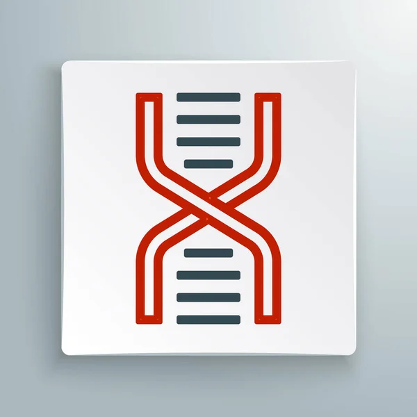 Vonal DNS szimbólum ikon elszigetelt fehér alapon. Színes vázlat koncepció. Vektor — Stock Vector