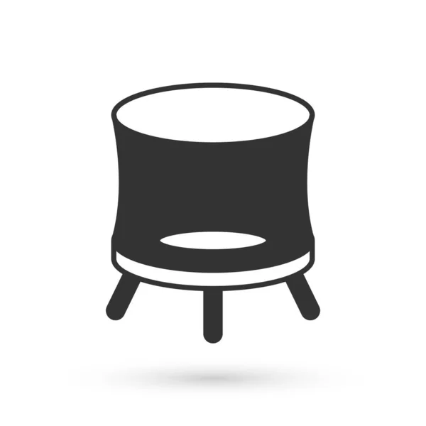 Icono de trampolín de salto gris aislado sobre fondo blanco. Vector — Archivo Imágenes Vectoriales