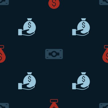 Nakit lokasyon şifresini, kağıt para destesini ve para çantasını kusursuz bir düzende ayarla. Vektör