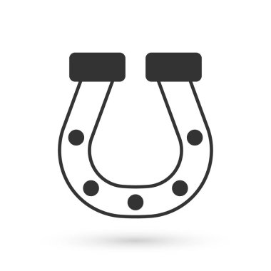 Gri Nal simgesi beyaz arkaplanda izole edildi. Vektör