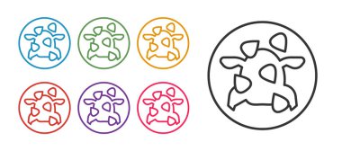 Kung Pao tavuk simgesini beyaz arkaplanda izole et. Çin mutfağı ikonu. Asya yemekleri. Simgeleri renklendirin. Vektör