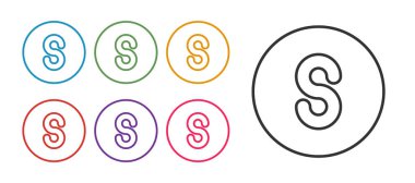 Pusula güney simgesini beyaz arkaplanda izole et. Rüzgâr yön bulma sembolü. Rüzgar gül işareti. Simgeleri renklendirin. Vektör