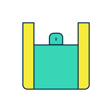 Çevrimiçi sipariş verme ve fast food dağıtım ikonu beyaz arka planda izole edildi. Vektör