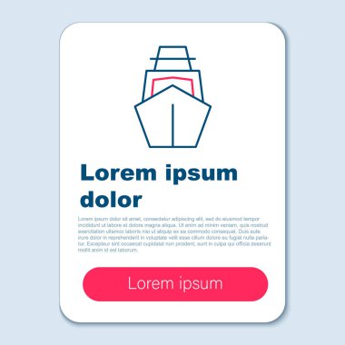 Line Yacht yelkenlisi ya da yelkenli ikonu gri arka planda izole edilmiş. Yelkenli deniz seyahati. Renkli taslak konsepti. Vektör