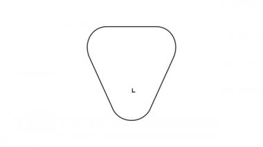 Beyaz arkaplanda siyah çizgi gitar seçimi simgesi izole edildi. Müzik aleti. 4K Video hareketli grafik canlandırması