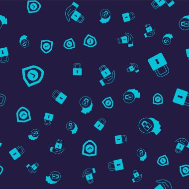 Kalkan 'ı işaretle, kilitle ve kusursuz desende ayarla. Vektör