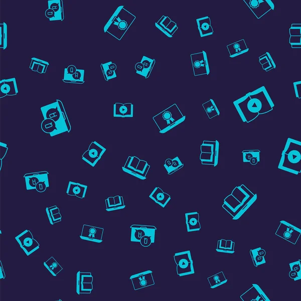 Soru ve Yanıtı Ayarla, Ses Kitabı, Çevrimiçi Eğitim Diploması ve Kusursuz Şablon Sınıfı. Vektör